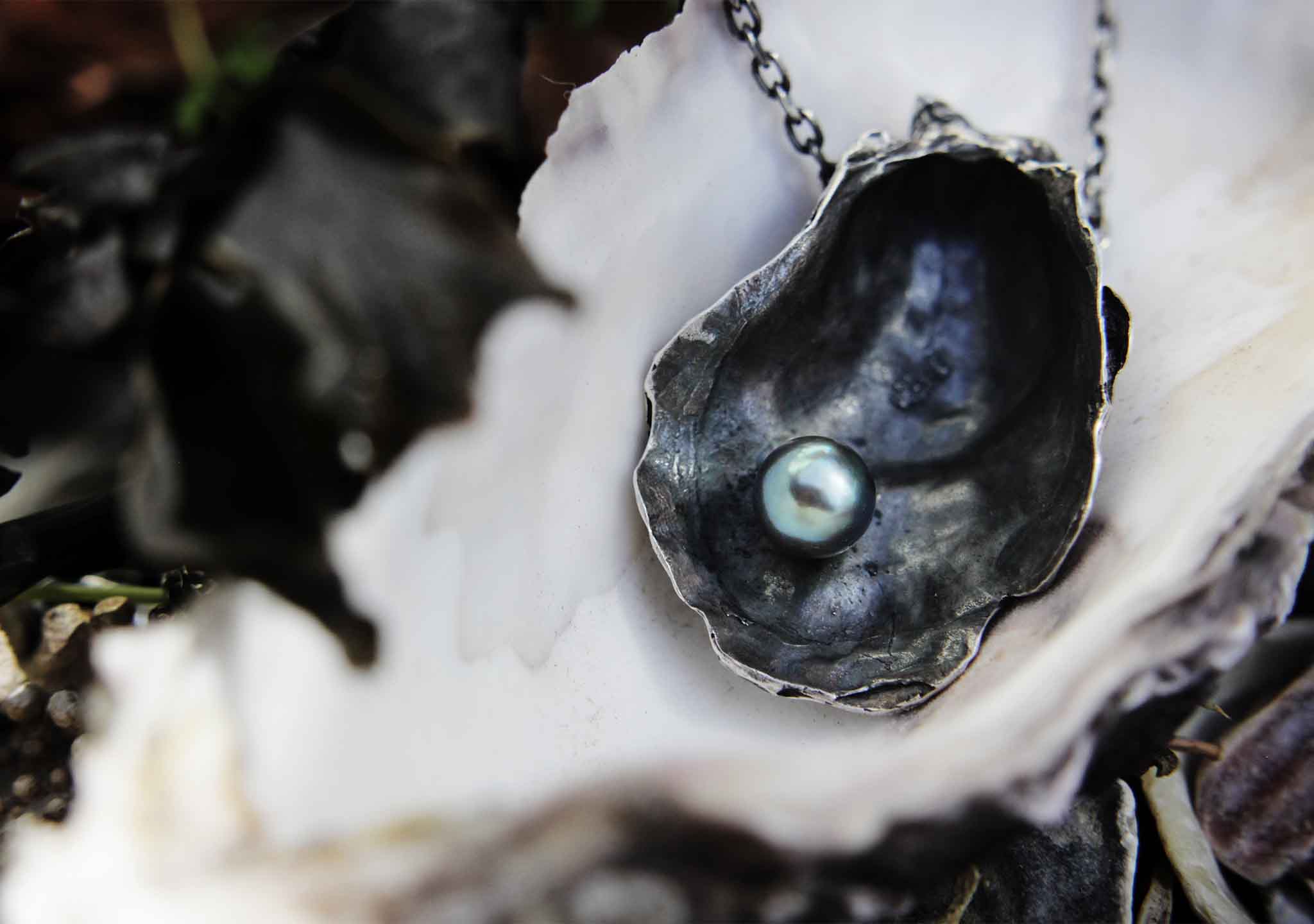 Black Pearl In Oyster Shell Rainbow Lipped Pearls | Raw Pearls